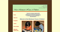 Desktop Screenshot of newmontessorihouse.com